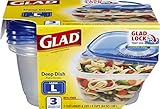 6-Piece GladWare Deep Dish Food Container Set by Glad