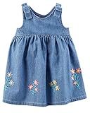 カーターズ Carter's 正規品 薄手,ジャンパースカート,ワンピース ブルマの2点セット☆ブルー刺繍☆女の子 24M(85-90cm)