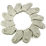 12 Pairs Thickソリッドアンクレットカジュアルスポーツソックスセット幼児用 カラー: グレー