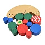 KOZEEY子供　赤ちゃん　ビルディング　ブロック　教育　カタツムリ　バランス　積載　ゲーム　木製玩具
