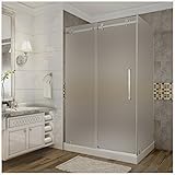 Aston sen976 F-tr-。。- 48 – 10 - R FrostedスライドシャワードアW /ベース右ドレイン 48" x 35" x 77.5" SEN976F-TR-CH-48-10