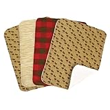 Trend Lab Northwoods Burp Cloth Set, Red/Tan, 4-Count by Trend Lab [並行輸入品]