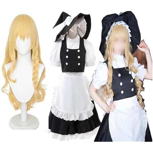 Amazon.co.jp: [XIN XIN] 霧雨魔理沙風 コスプレ衣装/(ウィッグ 靴