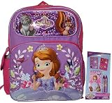 Disney Princess Sofia Deluxe 14" School Bag & Bonus 5 Pc Study Kit [並行輸入品]