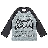 【秋冬春対応】 GARACH(ギャラッチ) 天竺英字ロゴ長袖Tシャツ 95cm /Bk NO.AH-1631409