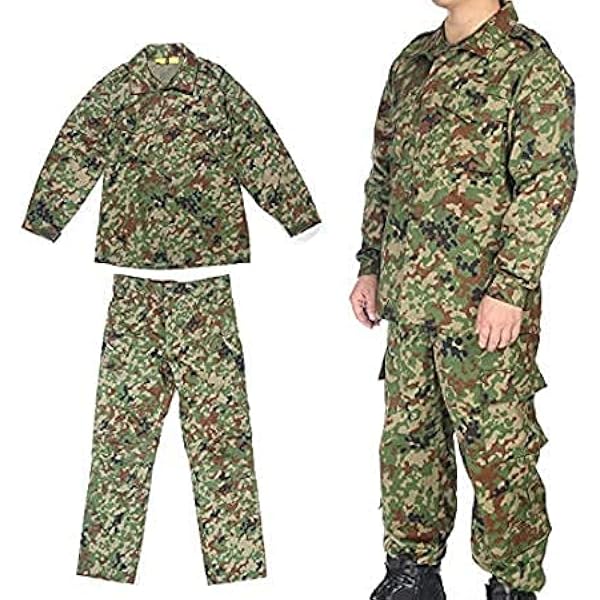 陸自 迷彩服 戦闘服 自衛隊 3B 私物 PX 上下セット ベルト付き Amazon 