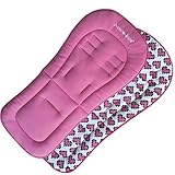 WonderKids Baby Stroller Pad and Seat Liner (Pink)