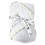 カシウェア Kashwere ベビーブランケット 縁取＆キャップ BABY BLANKET TRIM & CAP ブルー/グリーントリム BB-67-170-30 [並行輸入品]