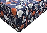 Varsity Sports 100% Polyester (FITTED SHEET ONLY) Size TWIN Boys Girls Kids Bedding [並行輸入品]