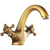 銅のアート冷たい水と熱湯ダブルスイッチの蛇口