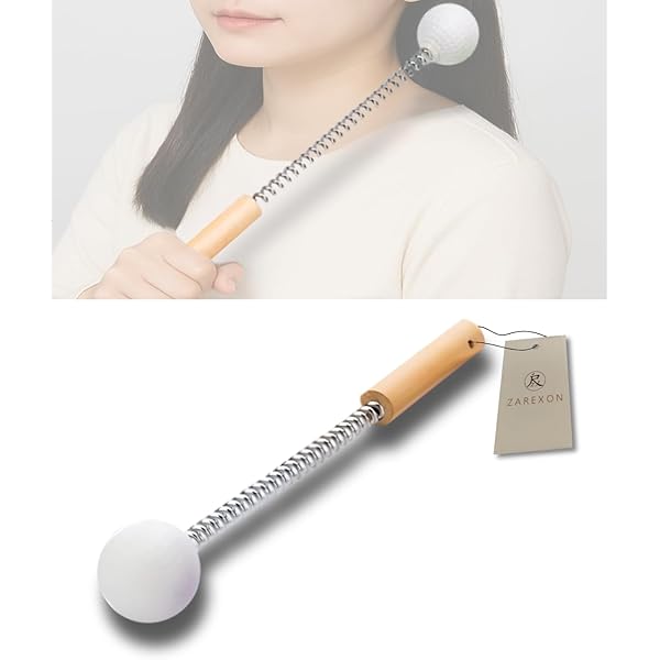 Amazon.co.jp: 肩たたき棒 ボール トントン 木製 孫の手 マッサージ