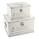Luggage series - Set of 2 Baby Storage Boxes - Little Boys by Widdop Bingham