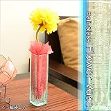 MANJA GCT-0002 バリ雑貨 バリガラス 一輪挿し フラワーベース 花瓶 H15cm 【 花瓶 陶器 花器 ガーデニング ベース アジアン雑貨 】