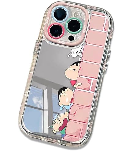 Amazon.co.jp: iphone13 mini 用 ケース クレヨンしんちゃん 鏡 可愛い