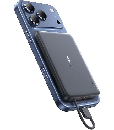 Amazon | ワイヤレス充電器 超薄型 小型 8000mAh モバイルバッテリー