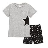 Cutelove　Tシャツ+半ズボン2点セット　星柄　ラウンドネック　トップス　半袖　綿　男の子　女の子　ベビー　ボイズ　ガールズ　赤ちゃん　幼児　春　秋　可愛い　ファッション　素敵　カジュアル　普段