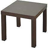 [山善] ローテーブル 頑丈だけど軽量 幅45×奥行45×高さ37cm センターテーブル コーヒーテーブル 組立品 ダークブラウン ET-4545(DBR)S*