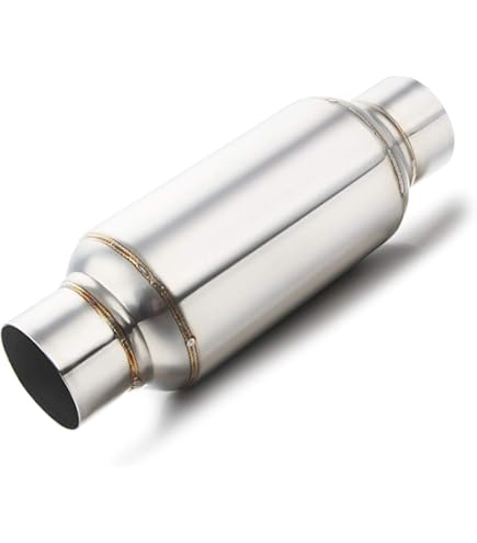 Universal Turbine Exhaust Muffler Resonator 304 Stainless Steel 2.5 Inch Inlet 2.5 Inch Outlet P 1436400 - View #3