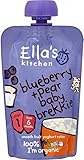 Ella's Kitchen Organic Blueberry & Pear Baby Brekkie 6mth+ (100g) エラのキッチン有機ブルーベリーと梨の赤ちゃんのbrekkie 6Mt