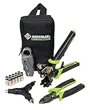 Greenlee Communications 4910 SealTite Pro Compression Cable TV "F" Kit wi th KT 8, LC CST, Flaring T