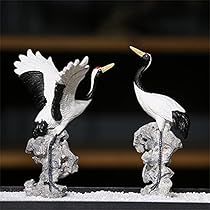 古銅製 鶴 置物 庭園オブジェ 縁起物 アンティーク 古銅製 鶴 置物 庭園オブジェ 縁起物 アンティーク 庭 鶴 置物の