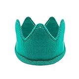 Wrapables 男児＆女児用 誕生日パーティーニットクラウンヘッドバンド ビーニーキャップ帽子 US サイズ: One Size カラー: ブルー