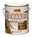 ニッペ 水性木部保護塗料 1.6L チャコールブラック