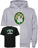 Boston Celtics NBAマジェスティックシャツとHoodyコンボ幼児用サイズ7