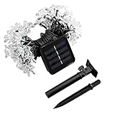 Bengoo イルミネーションライト ストリングライト 飾りライト クリスマスパーティー LED ソーラーライト 防水 クリスマスツリー 結婚式 ガーデンパーティー フェンス パティオ 50個LEDボ