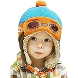 パイロット 帽子 飛行帽 パイロット帽子 子供用 ベビー キッズ 耳あて付き帽子 あったか ボアつき ゴーグル飾りつき 新色追加 2017年新作 (pink（ピンク）)