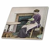3drose Scenes from the Pastマジックランタン – Victorian Tale The Man Who Spoiledの音楽7番ヴィンテージ1890 – タイル 8-Inch