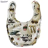 オーシャン＆グラウンド｜ベビースタイ｜アニマル柄｜マスタード