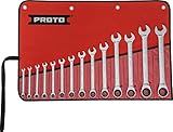 Stanley Proto Industrial JSCRT-14S Full Polish 12 Point Ratchet Wrench 14 Piece Set [並行輸入品]