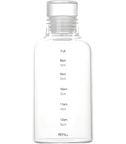 Borosilicate Glass Water Bottle, 15oz Heat Resistant Clear Glass - View #5