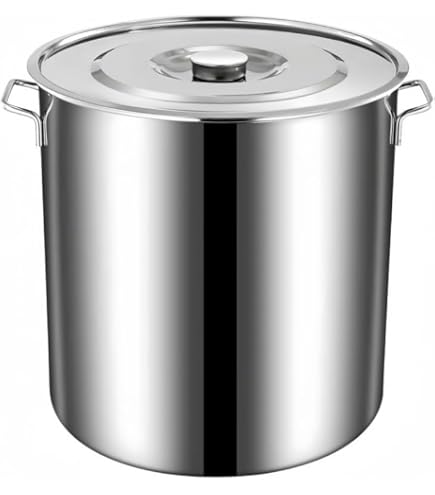 Amazon | 6L-60L寸胴鍋 電磁調理器 ガスコンロ保存容器 高速熱伝導