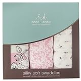 エイデンアンドアネイ ADEN+ANAIS おくるみ バンブー 3枚セット シルキーソフト モスリン スワドル (MEADOWLARK) [並行輸入品]