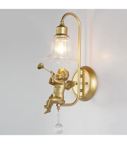 Amazon.co.jp : Xwyun ヨーロッパの天使の壁ランプ アメリカの国の