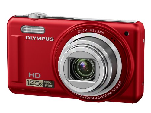 OLYMPUS Digital Camera VR-320 RED 14 MP 24mm 12.5X f/5.9 Zoom 3.0