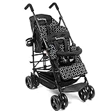 Kinder Wagon Twin Baby Stroller Folding 折りたたみ式 双子のベビーカー [海外病院輸入品] (Black)
