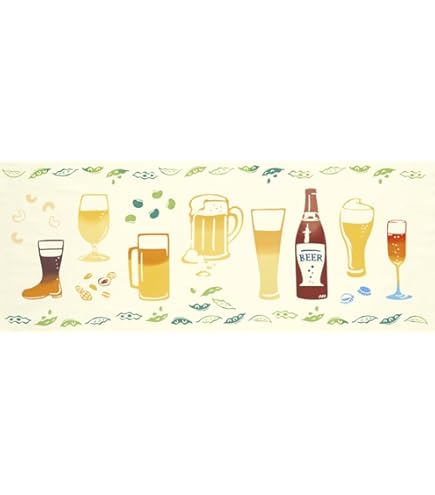 Amazon｜近沢レース タオルハンカチ とりあえずビール ベージュ