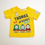 きかんしゃトーマス 半袖Tシャツ 80ｃｍ/90ｃｍ/95ｃｍ（88308） (90cm, イエロー)