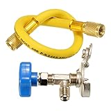 Beho-R12 R22車用エアーコンホース冷媒リチャージホースガス缶用継手パイプ