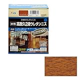 アサヒペン 水性高耐久2液ウレタンニス ゴールデンオーク 300gセット