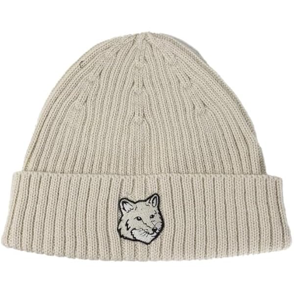 Amazon | [メゾンキツネ] メンズ ニット キャップ MM06111 KT1022