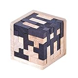 Domybest　パズル　木製　積み木　孔明ロック　伝統的　知的玩具　児童 キッズ　大人3D立体パズル 木のおもちゃ　知育玩具