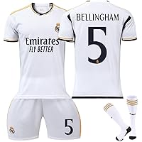 23-24 レアル・マドリード ベリンハム 背番号5 長袖 ユニフォーム adidas レアルマドリード 23/24 ユニフォーム ホーム 半袖 レプリカ #5