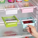 Generic green : Slide Kitchen Fridge Freezer Save Space Storage Rack Shelf Holder Drawer Convinient 