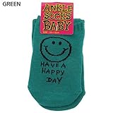 HAVE A HAPPY DAY[赤ちゃん靴下]ベビーアンクルソックス 【GREEN 】