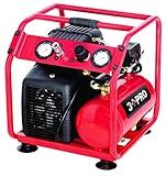 3 PRO ACW1806BGM Oil Free 1.6 gal Hot Dog Compressor, 14 x 16 x 16", Black and Red [並行輸入品]
