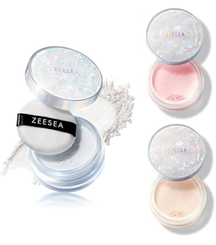 Amazon | ZEESEAフェザーライトルースパウダ― 透明感アップ テカリを